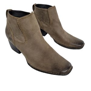 Born Square Toe Western Ankle Boots 8.5
